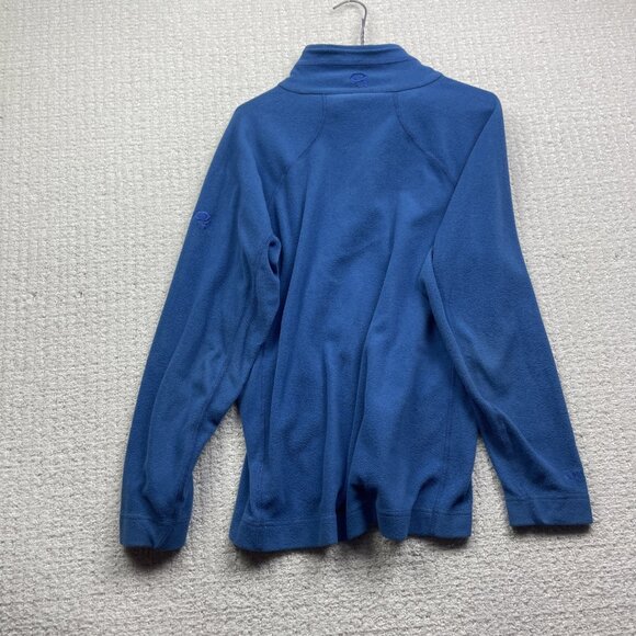 Mountain Hardwear Blue Polartec Fleece 1/2 Zip Jacket Men M Outdoor Hiking Read - Picture 10 of 15